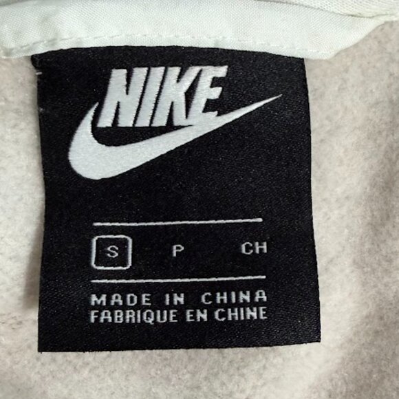 Nike Girls Hooded Jacket Beige Long Windbreaker Full Zip Youth Small S - Picture 15 of 16